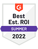 G2 Best Est. ROI (Summer 2022) - DialMyCalls